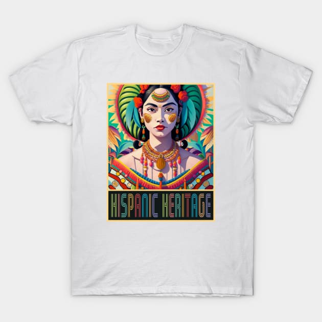 Hispanic Heritage Month Art T-Shirt by Etopix